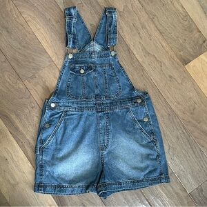 No Boundaries Blue Denim Juniors Overalls